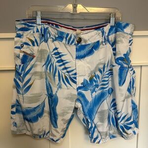 Vintage Diesel Industry palm leaves swim shorts